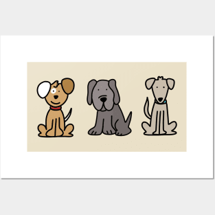 Three Pups Posters and Art